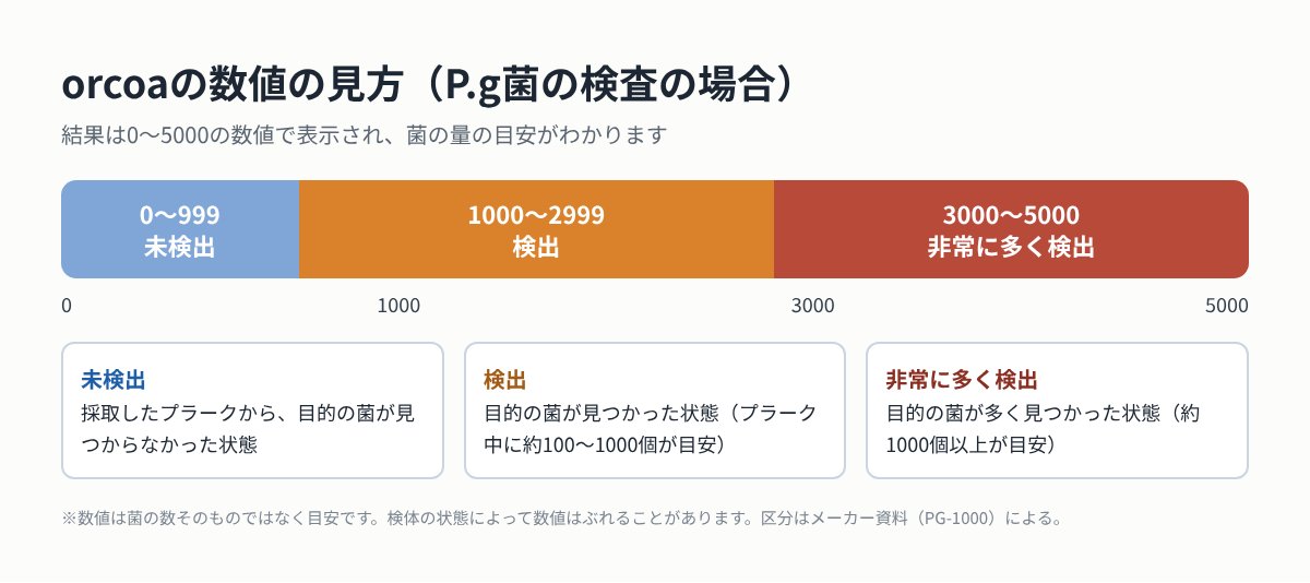 orcoaの数値の見方