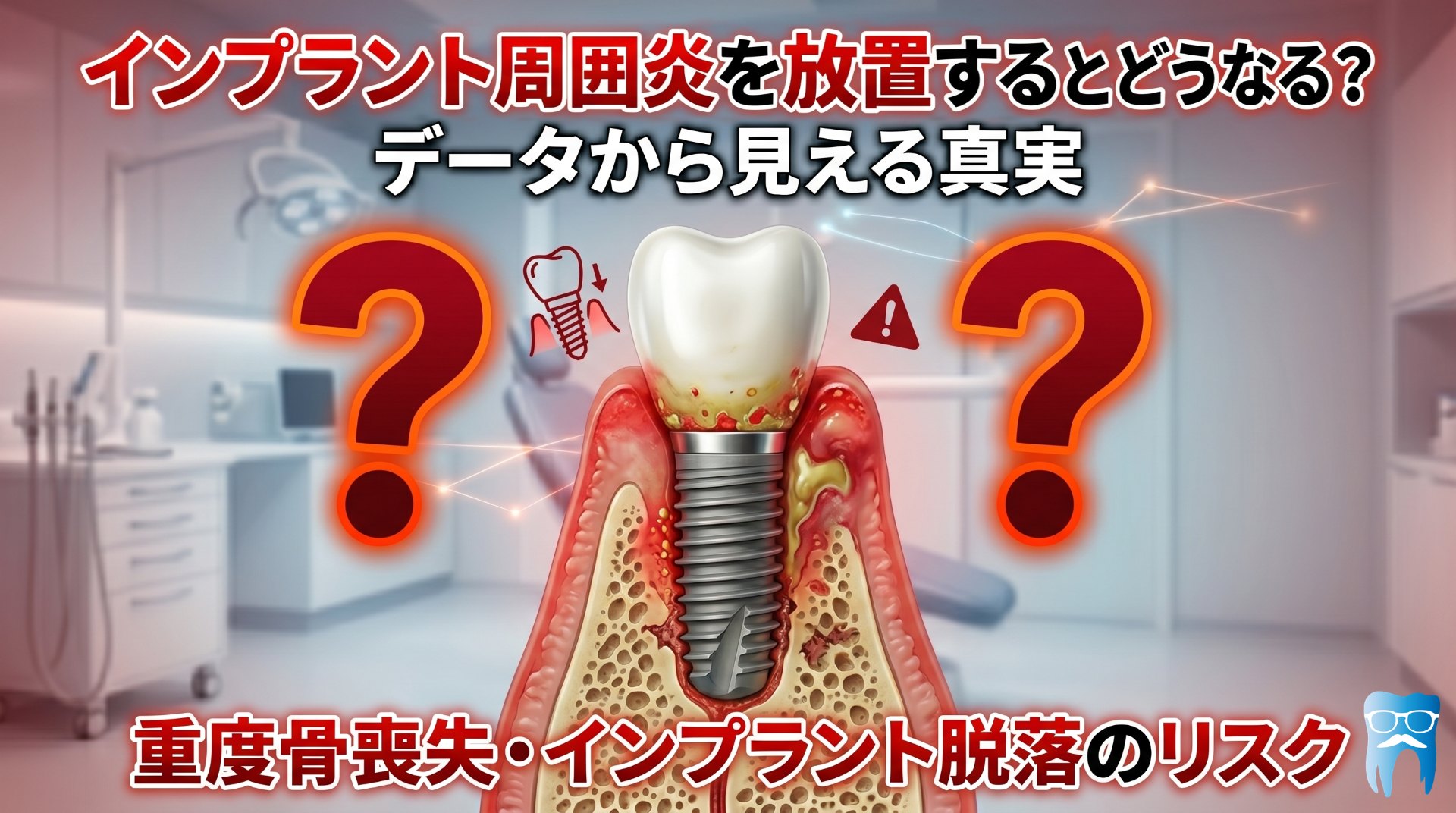 インプラント周囲炎を放置するとどうなる？